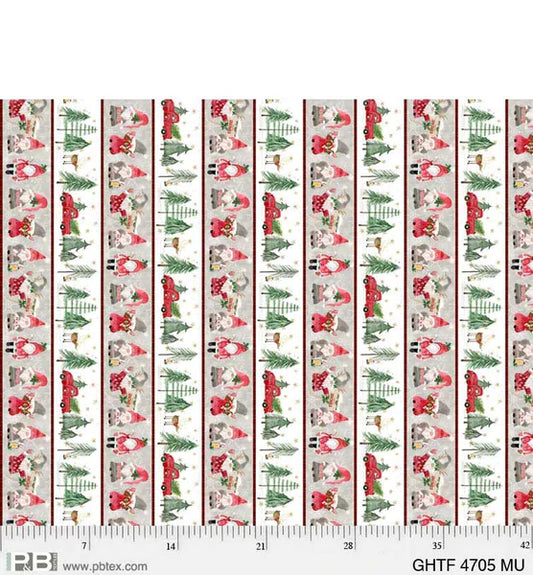 PB Gnomes Home Tree Farm Stripe