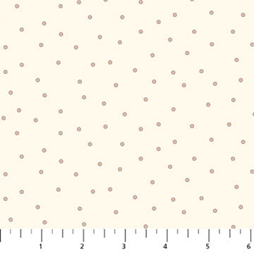 FIGO Fabric NEST Cream Cotton 44"/45" Fabric Per Yard