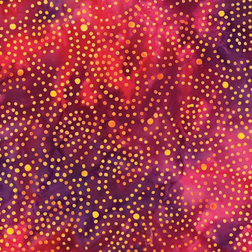 Benartex 9254-25 Bali Tropical Retreat - Gems Pink/Violet 45" wide fabric per yard