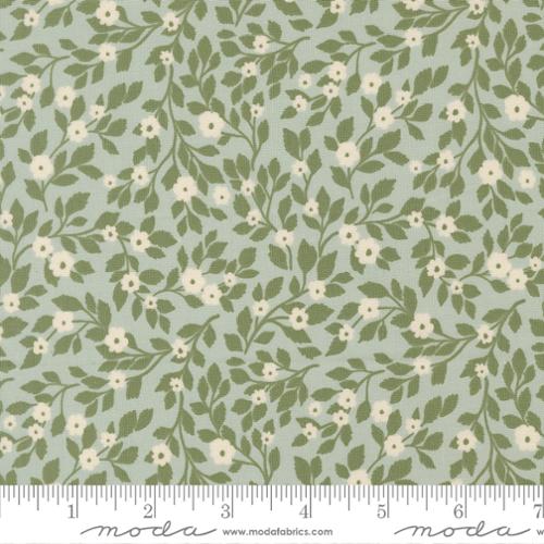 True Love Daydream Posies Robins Egg 44"/45" Cotton Fabric Per Yard