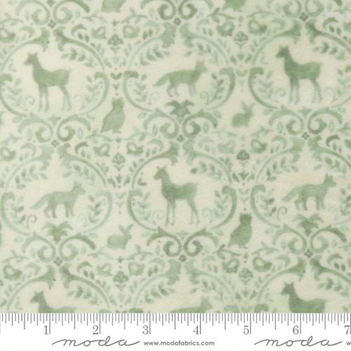 Effies Woods Cuddle Mint Woodland Animals 44"/45" Fabric Per Yard