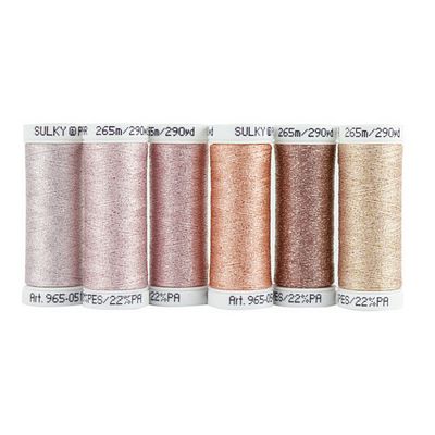 Poly Sparkle Assortment - Pink Pastel 6ct