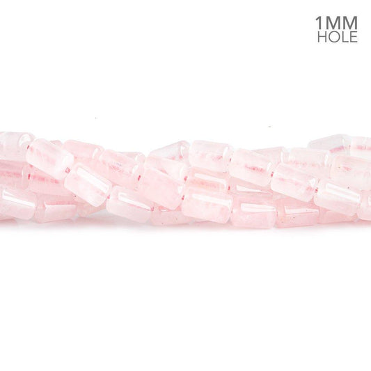 9mm Rose Quartz Plain Cylinder Beads, 16 inch