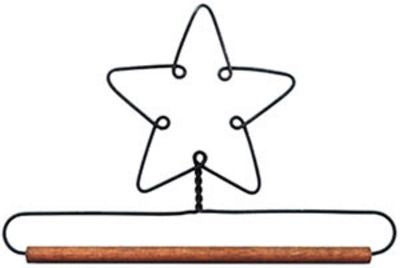 6in Star w/ Dowel Gray