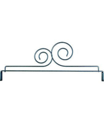 Double Scroll Header 12 in Grey
