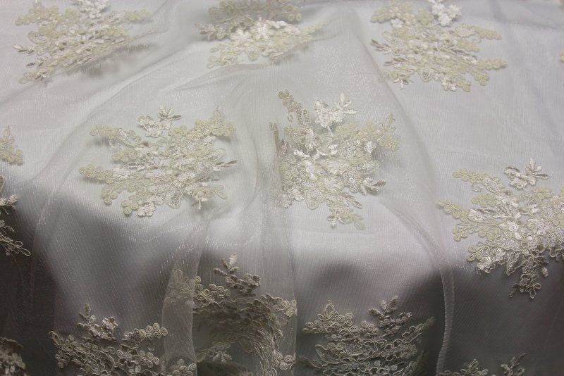 ALLEY Mesh Sequin Fabric, 54 Inch. in Width