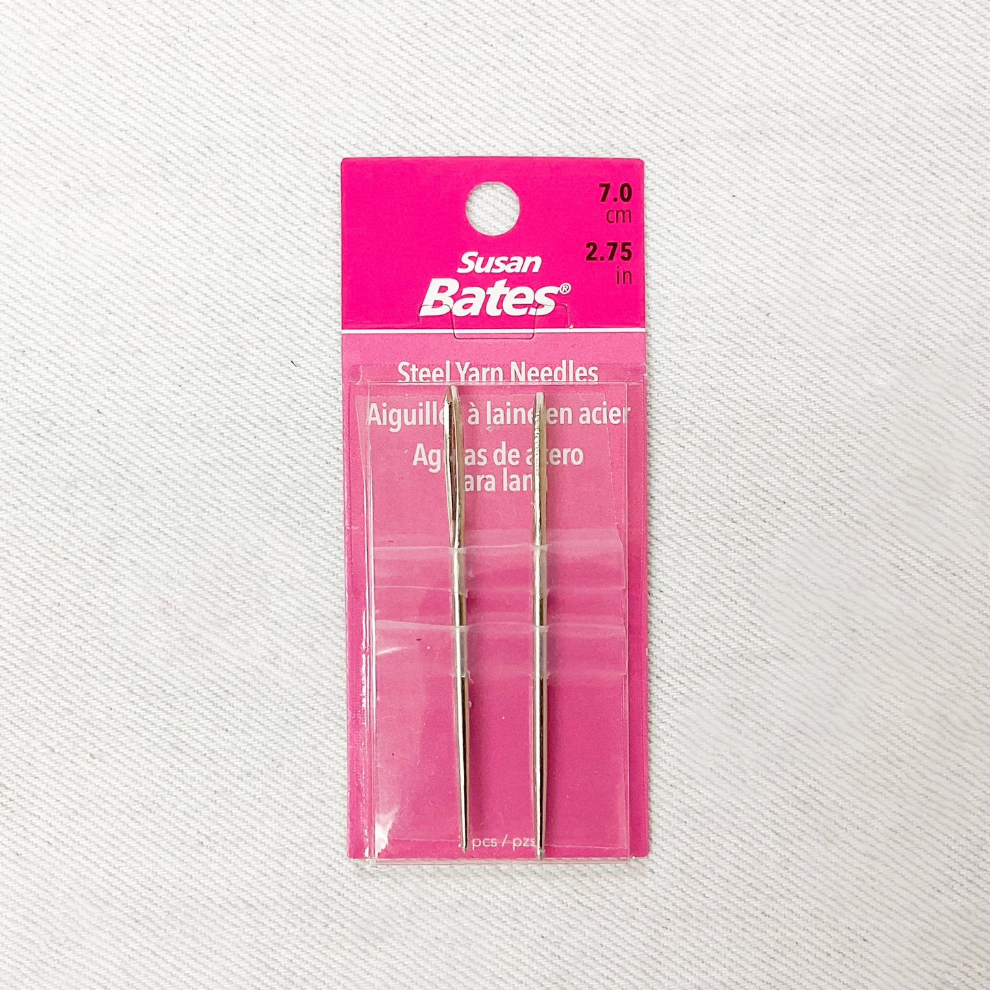 Susan Bates Steel Yarn Needles, 7 cm, 2.75 inch