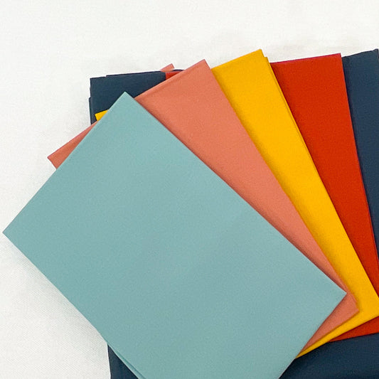 Boundless Coordinated Stash Builder Bundle - Color Block  - various solid fabrics 3 1/4 yards total