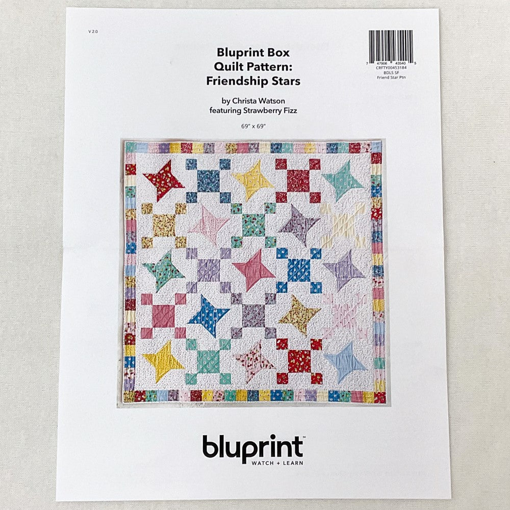 Boundless Coordinated Stash Builder Kit Bundle - Friendship Stars - Pattern and Fabric - various print fabrics 13.25 yards total