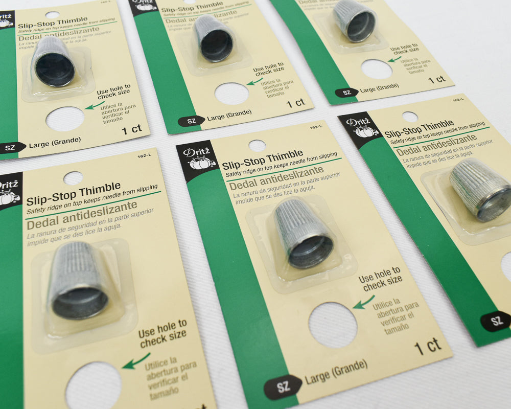 Slip-Stop Thimble - size Large - Dritz for Quilting and Sewing 1 piece