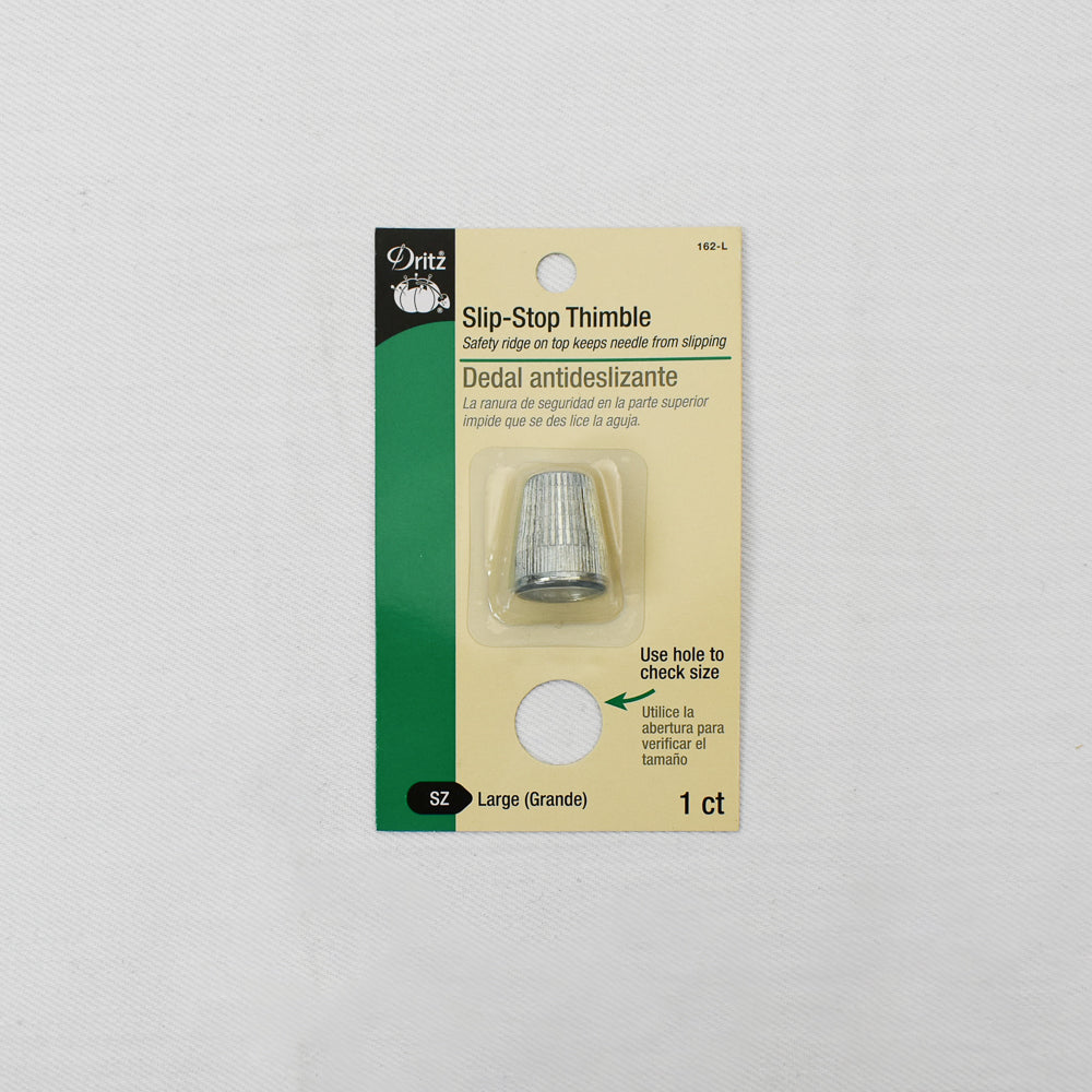 Slip-Stop Thimble - size Large - Dritz for Quilting and Sewing 1 piece