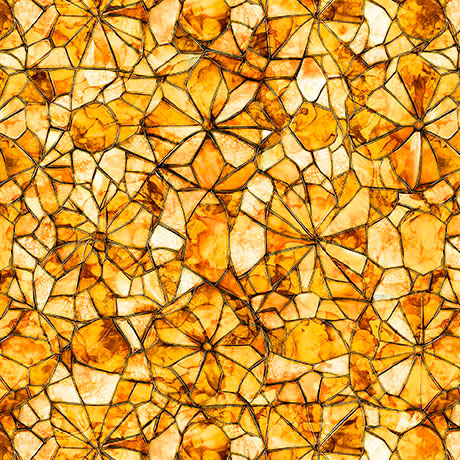 Amber Mosaic Blender Lumenique 44"/45" Cotton Fabric Per Yard