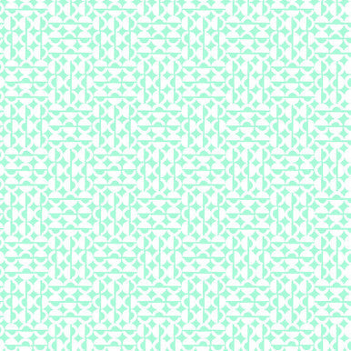 Aqua Wink Colorblock Party 43/44" Cotton Fabric Per Yard