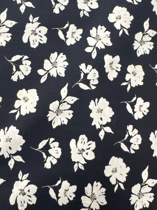 CW Evermore Black White Flowers