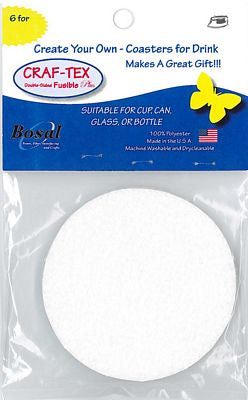 Craf-Tex Round Coaster 6/pk