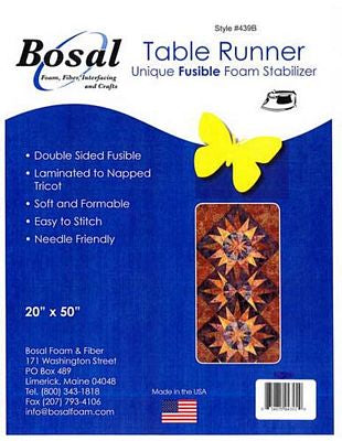 Bosal Table Runner Dbl Fusible