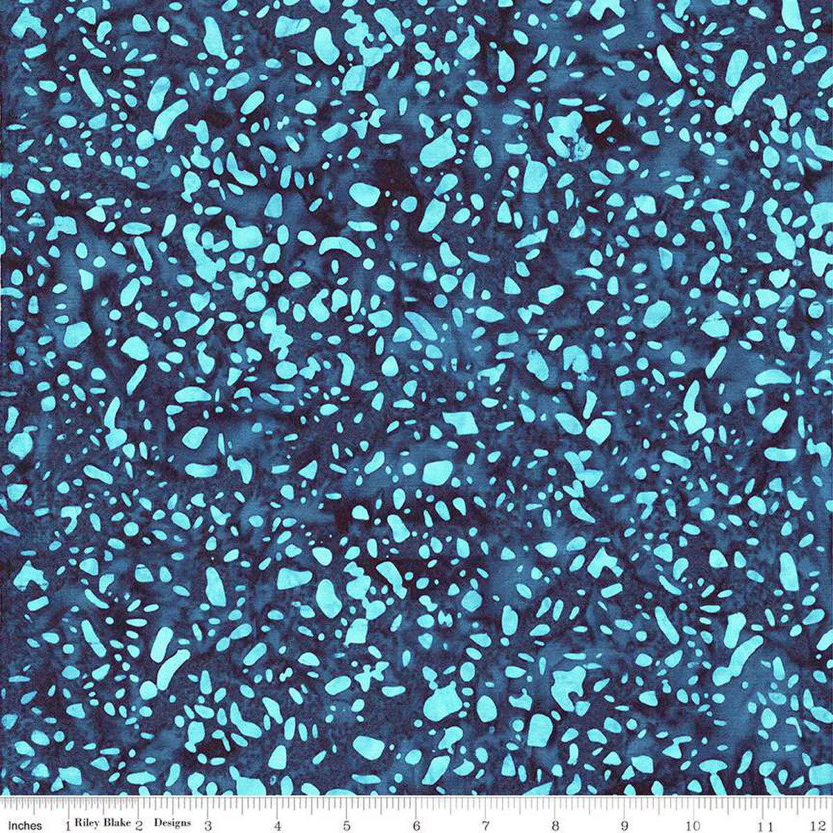 RB Batiks Stone Blue - Terrazzo Berries