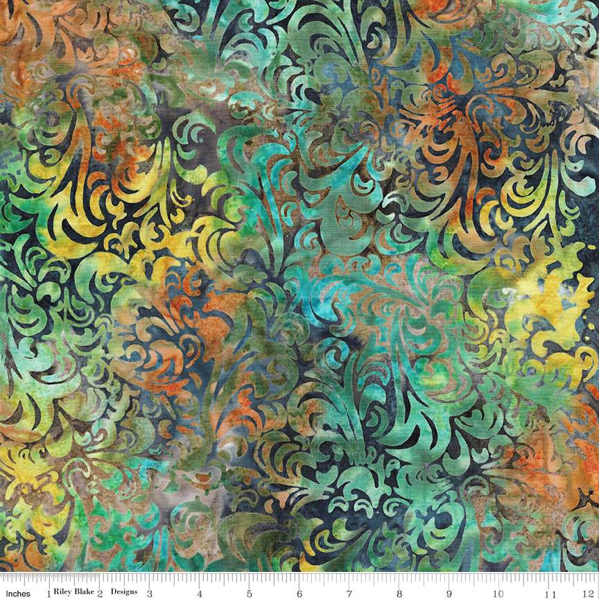 RB Batiks Pebble Pastiche - Twirl & Swirl