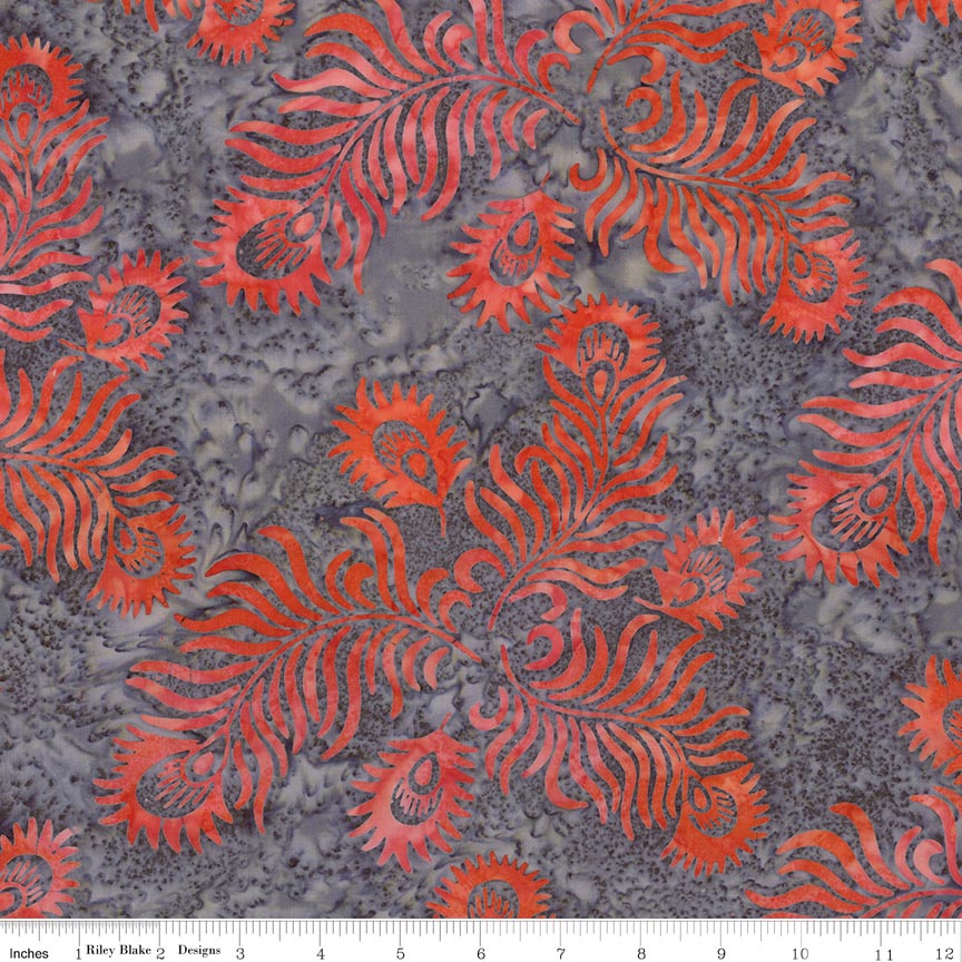 RB Batiks Flare - Gray & Golden Arabella