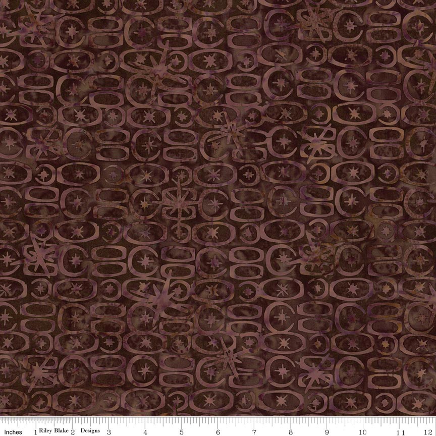 RB Batiks Espresso - Starburst Groove