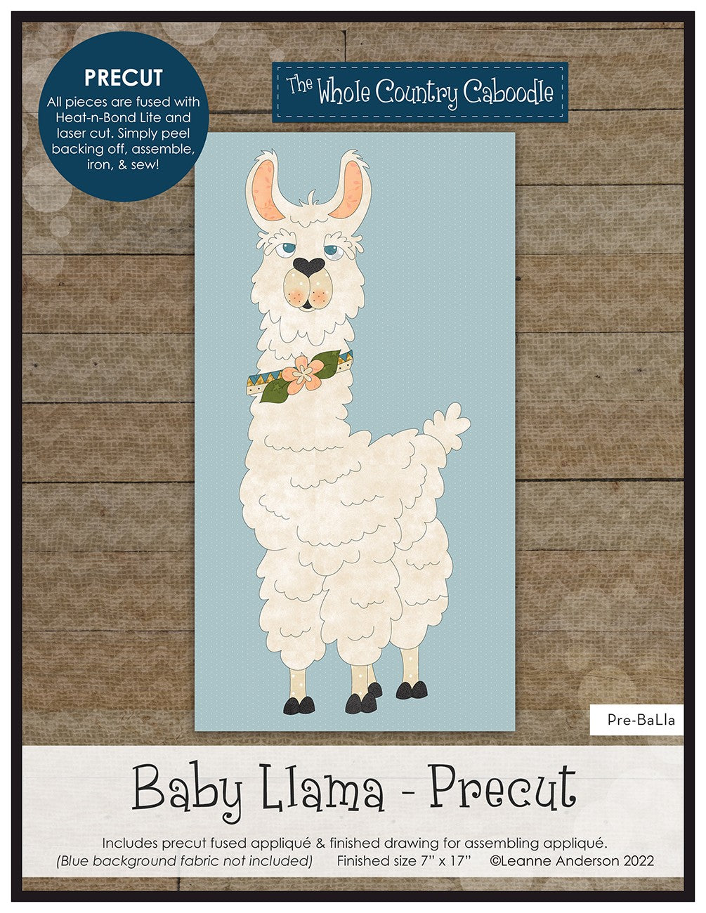 Baby Llama Precut Fused Applique Pack