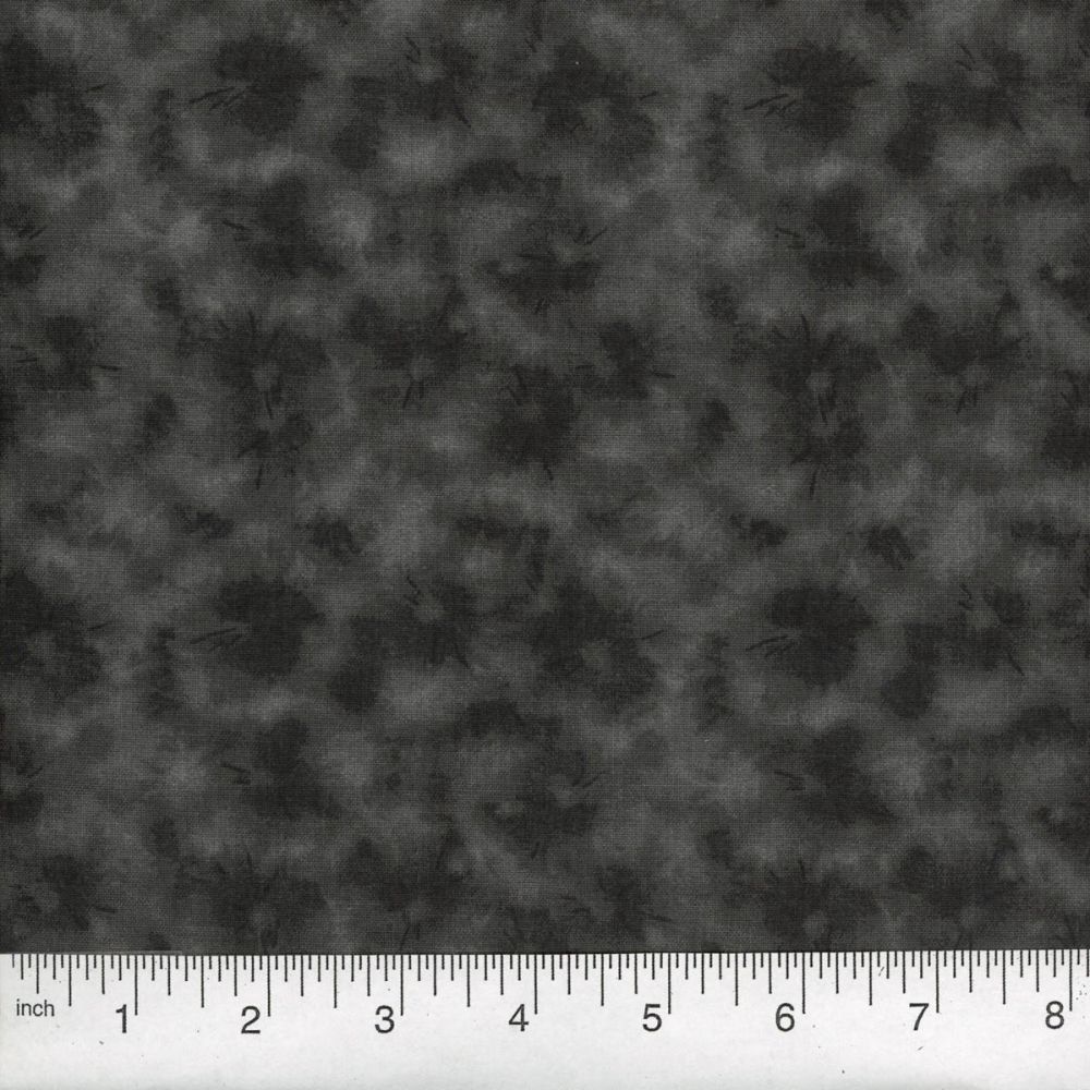 Black Cloud Burst 45" wide Fabric per yard