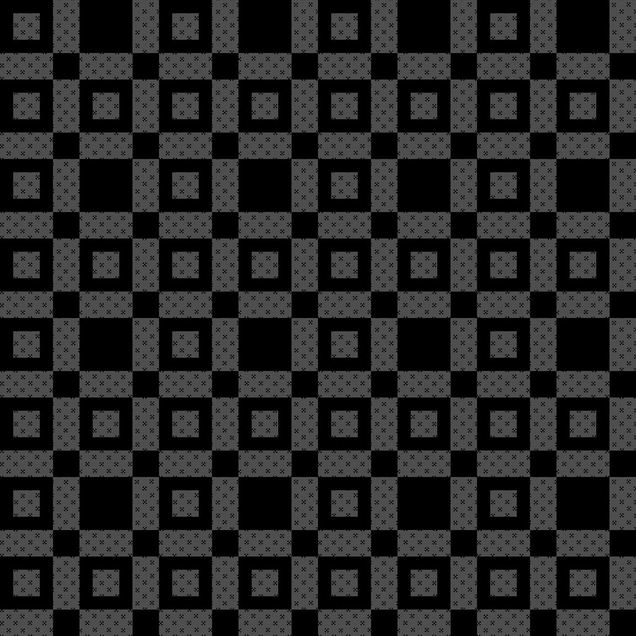 Black Dark Grey Colorblock Party Cheater Prints 108" Cotton Fabric Per Yard