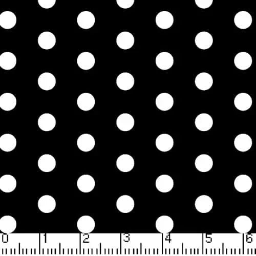 Black Little Dot 45" wide Fabric per yard