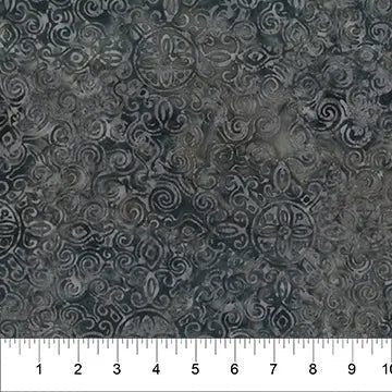 Black Stormy Weather Matera Cotton Batik Wideback Fabric (1 1/2 yard pack)
