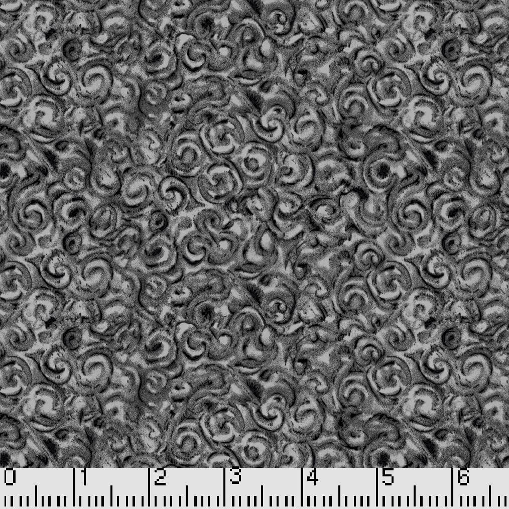 Black Twister 45" Wide Cotton Fabric Per Yard