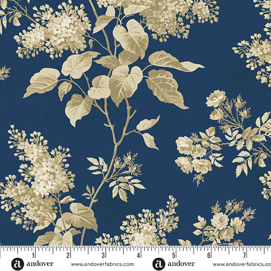 Blue Sky 108" Lilacs Full Moon Wideback Cotton Fabric Per Yard