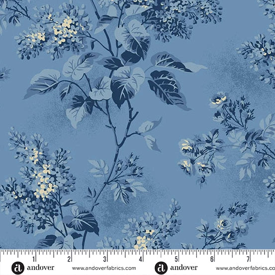 Blue Sky 108" Lilacs Skys The Limit Wideback Cotton Fabric Per Yard