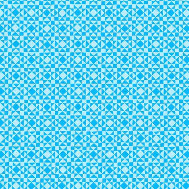 Blue Twinkle Colorblock Party 43/44" Cotton Fabric Per Yard