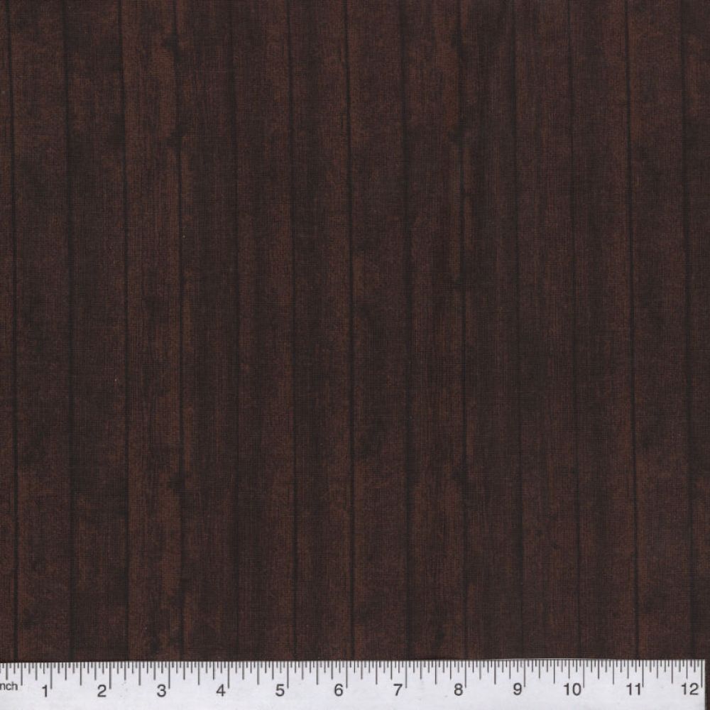 Brown Wood Planks 45" wide Fabric per yard