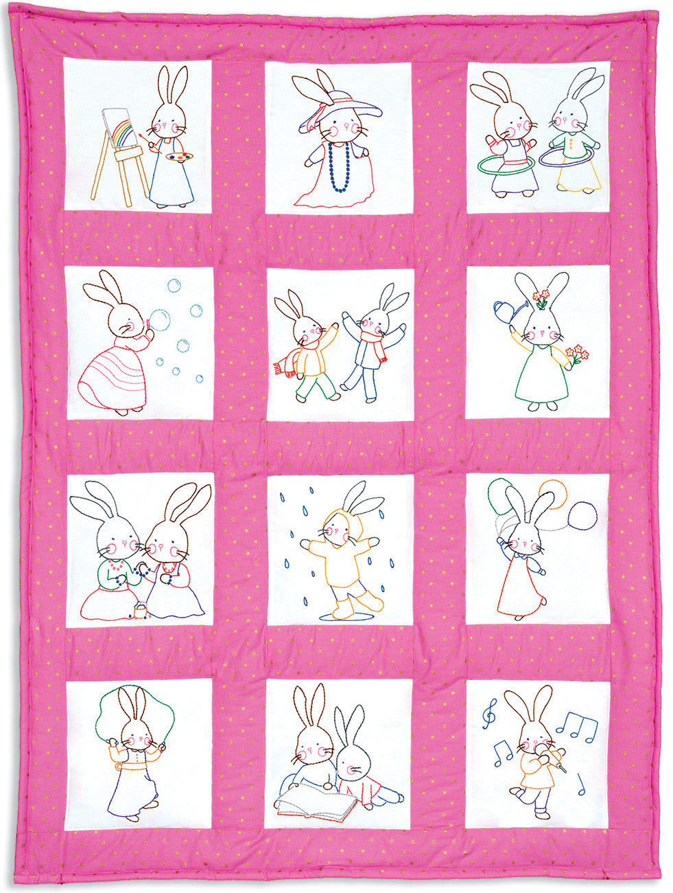 Bunnies Nursery Quilt Blocks