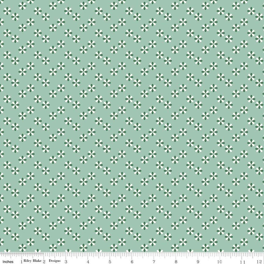 RB Flower Sprinkle Mint - Meadow Moments