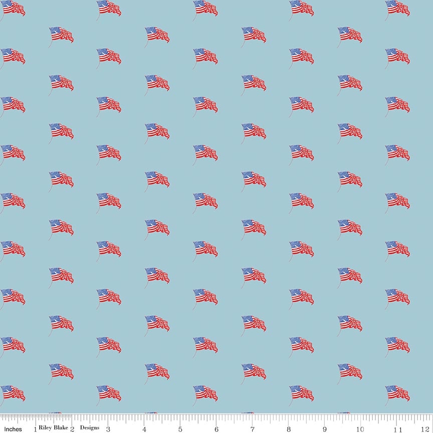 RB USA Flags Blue - Sew America