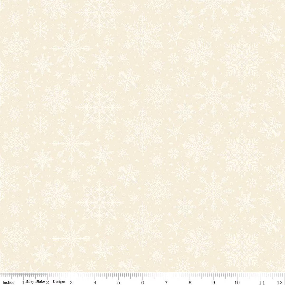 RB Snowflakes White - Poinsettias at Christmas