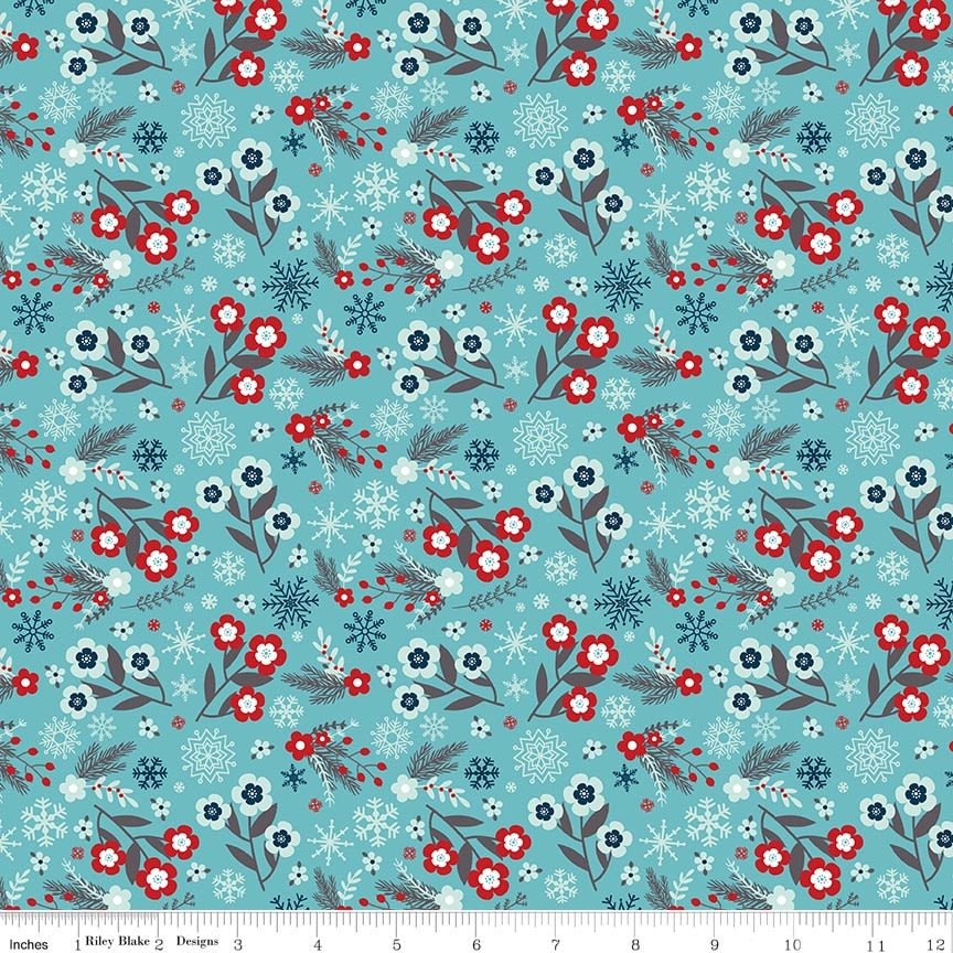RB Flowers Blue - A Perfect Winter