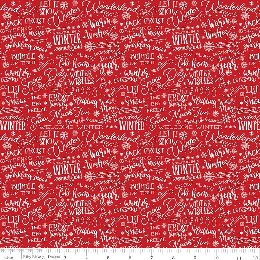 RB Text Red - A Perfect Winter