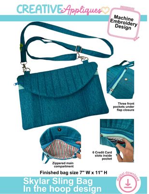 Skylar Sling Bag In the Hoop Design