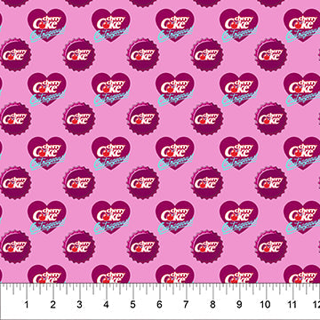 Cherry Coke Cap 44"/45" Fabric Per Yard