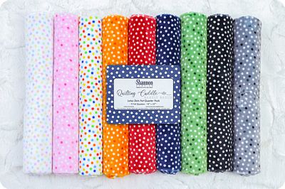 Quilting Cuddle Fat Quarter Pack Lots A Dots