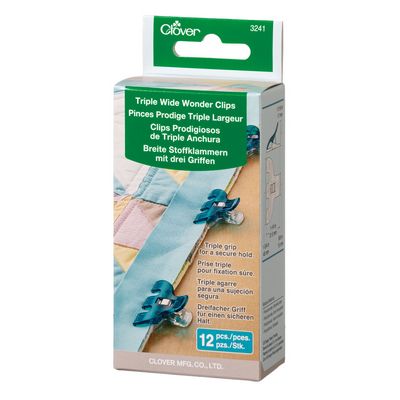 Triple Wide Wonder Clips 12pc