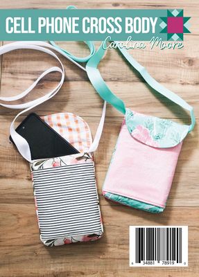 Cell Phone Crossbody - Postcard Pattern