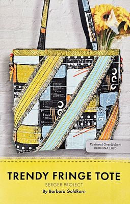 Cutting Edge Serger Project Trendy Fringe Tote