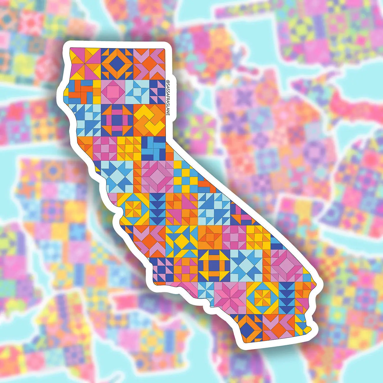 California State Quilt Stickers