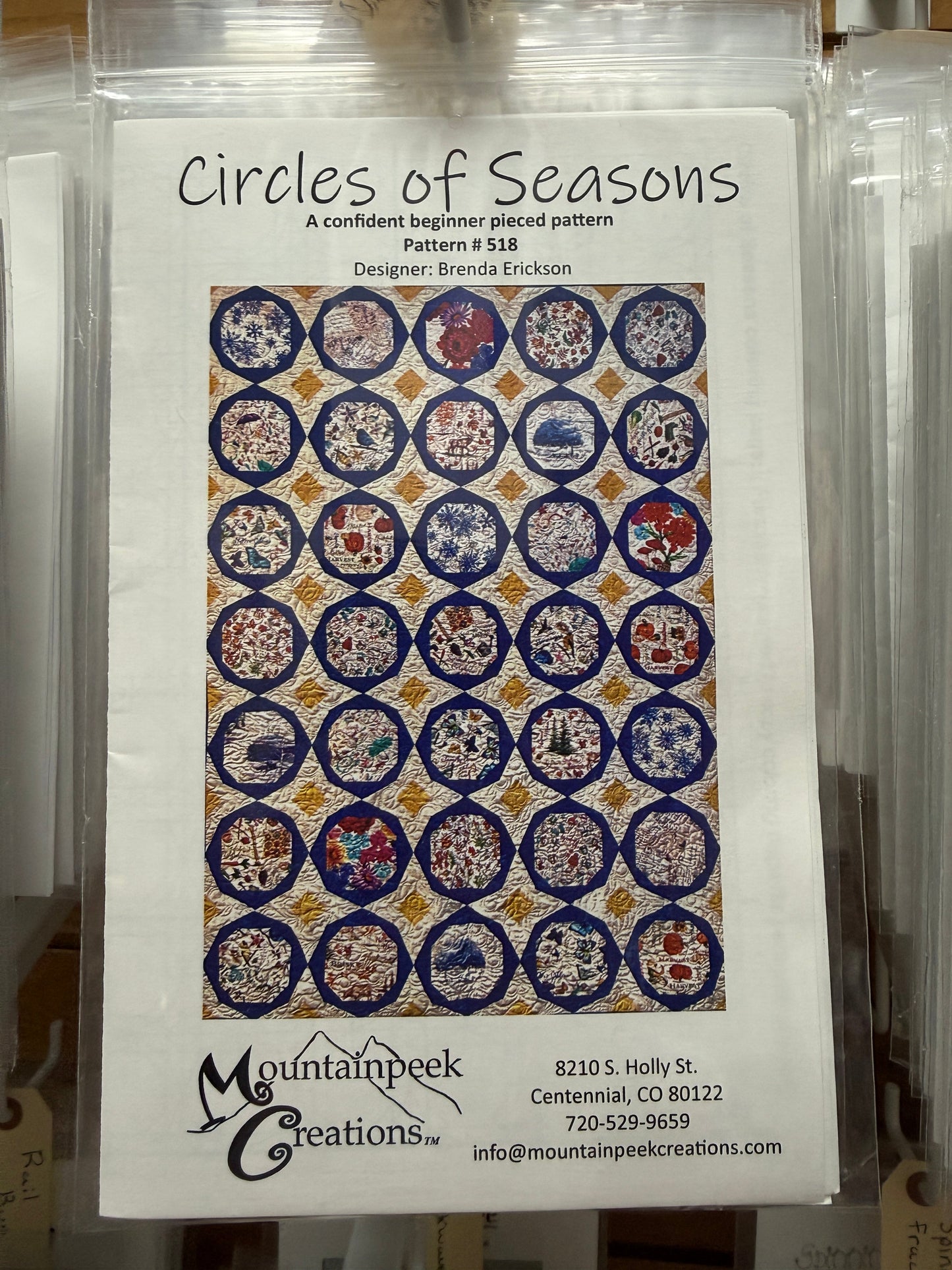 Circles of Seasons - Quilt Pattern #518 by Mountainpeek Creations™ MPC