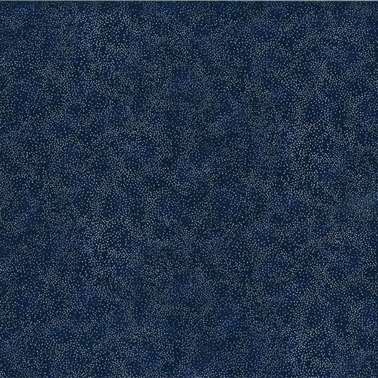 Classic Holiday Metallic Speckle Navy Blue 43"/44" Fabric Per Yard