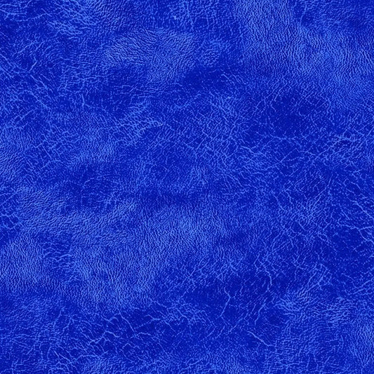 Blue Cobalt Crackles Cotton Wideback Fabric Per Yard